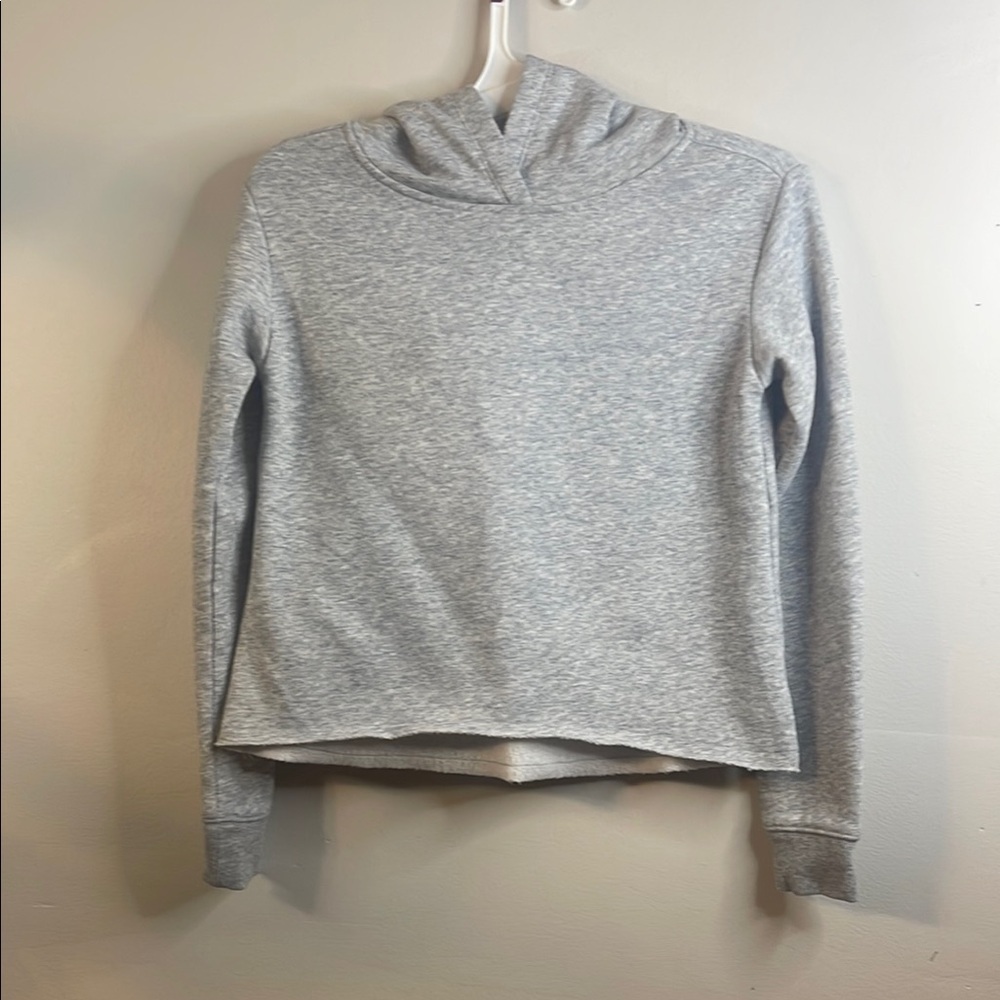 Justice Girls Active Gray Cropped Hooded Sweatshirt Size 10 #32